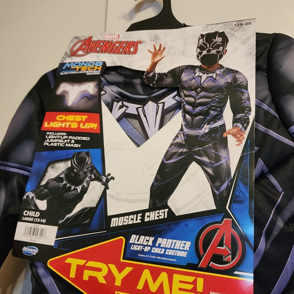 MARVEL AVENGERS BLACK PANTHER COSTUME